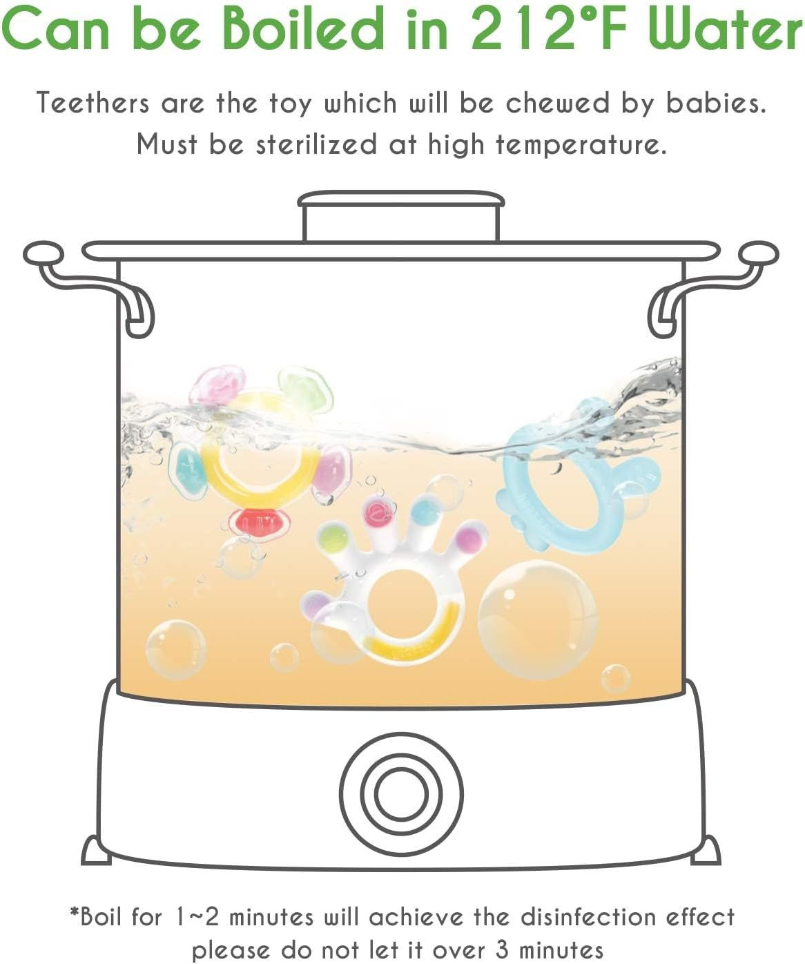 Haakaa Palm Teether - Super Soft Silicone Baby Soothing Teether Pacifier, Teething Toys for 3M+ Babies, 0-6, 6-12 Months, BPA Free (1 Pack) image number 2