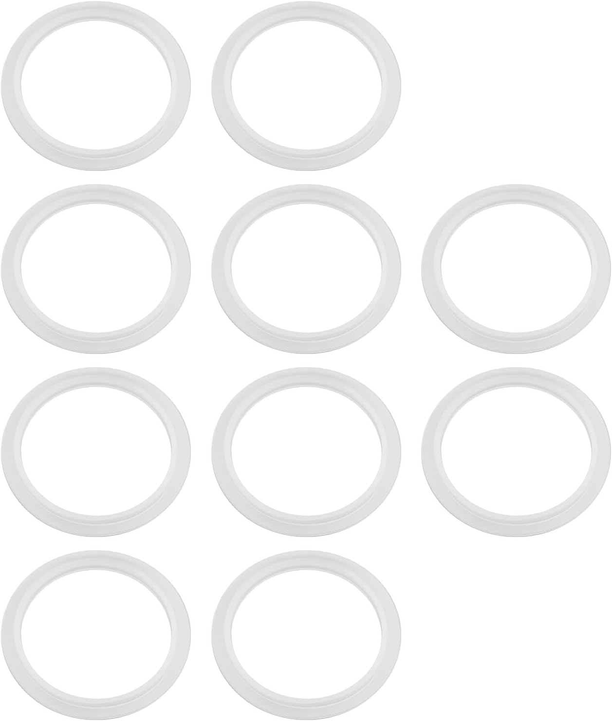 Emsea 10PCS O-Rings Bath Plug Seal Ring Transparent Silicone Sealing Gasket Pop up Basin Waste Seal for Push-Up Pop up Sink Drain Plug Basin Plug 34Mm ID 43Mm OD image number 4