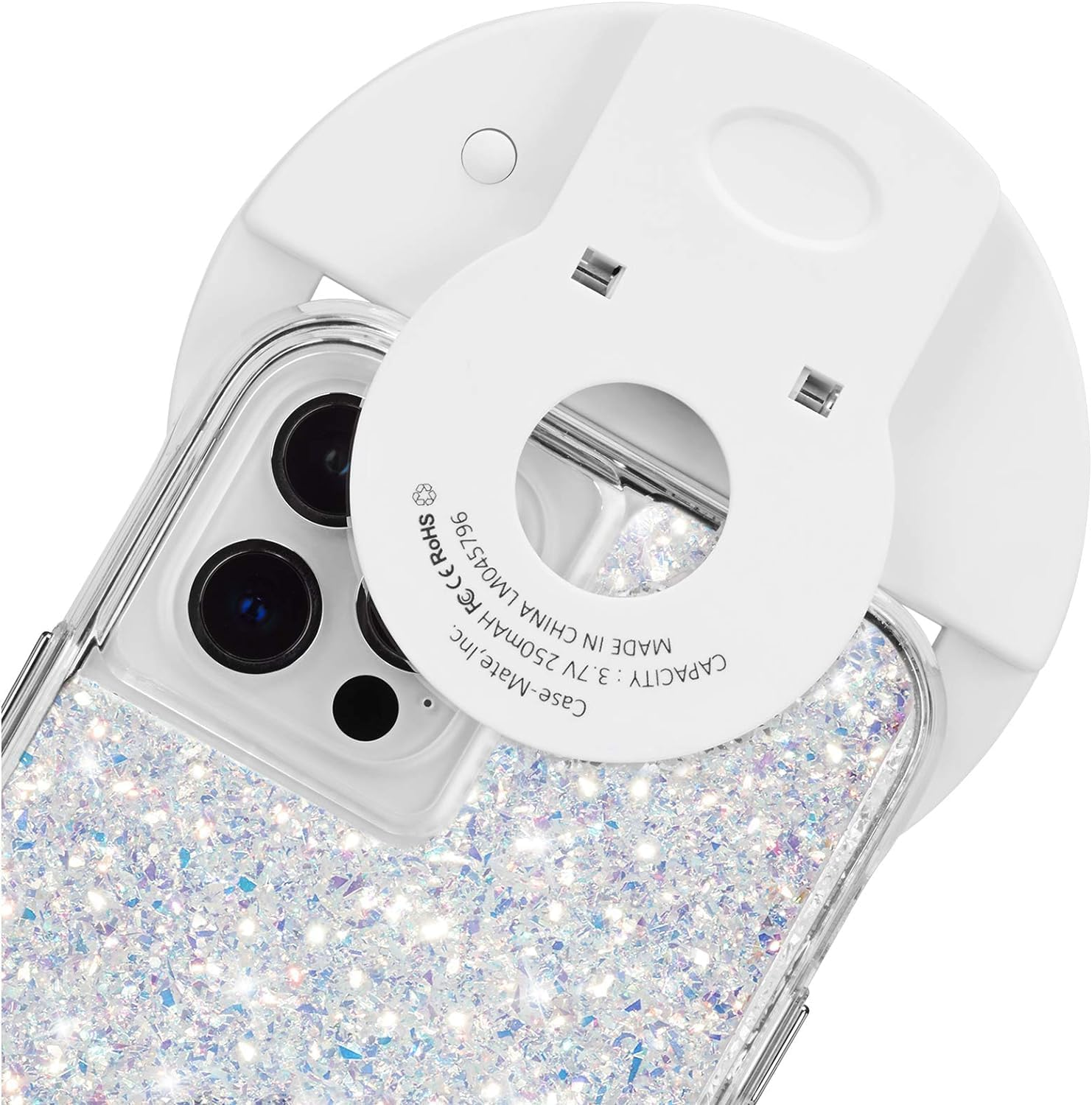 Case-Mate Lumee Studio Clip Light - LED Ring Light for Laptops, Monitors, Smartphones, Tablets - Portable and Rechargeable - Gold - Black image number 2