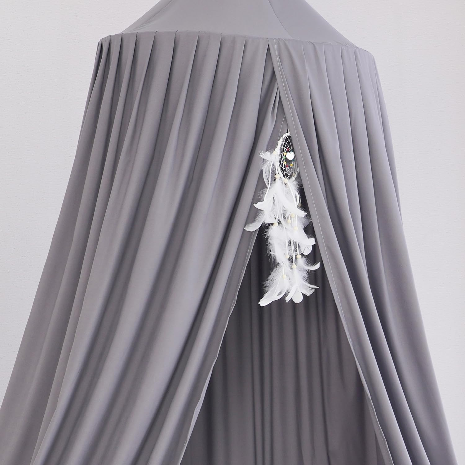 AOQUS Extra Large Kids Bed Canopy for Girls Bed Canopy Tent Reading Canopy Nursery Crib Canopy Playing Canopy Princess Hanging House Castle (Elegant Gray)&rsquo; - Elegant Gray image number 2