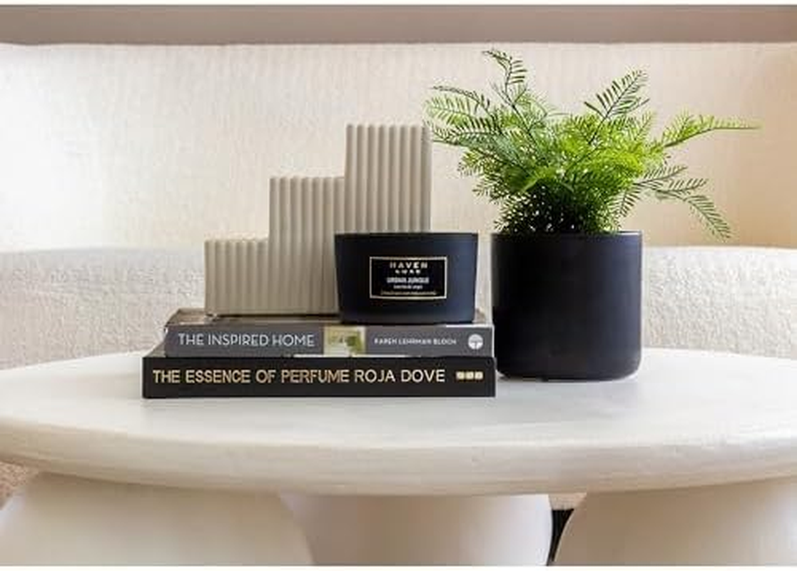 Haven Vanilla & Sage Scented Candle in Glass Jar - Clean-Burning Soy Wax Blend with Natural Cotton Wick - Long-Lasting Aromatherapy Candle for Home Decor & Fragrance image number 5