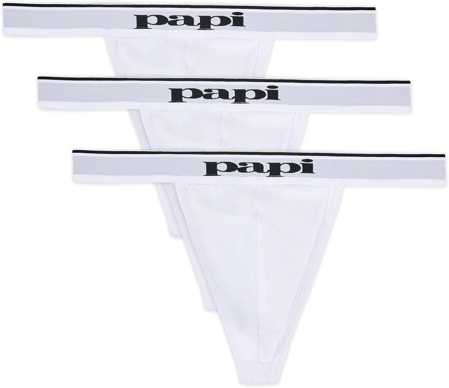 Papi Men'S 3-Pack Cotton Stretch Thong image number 6