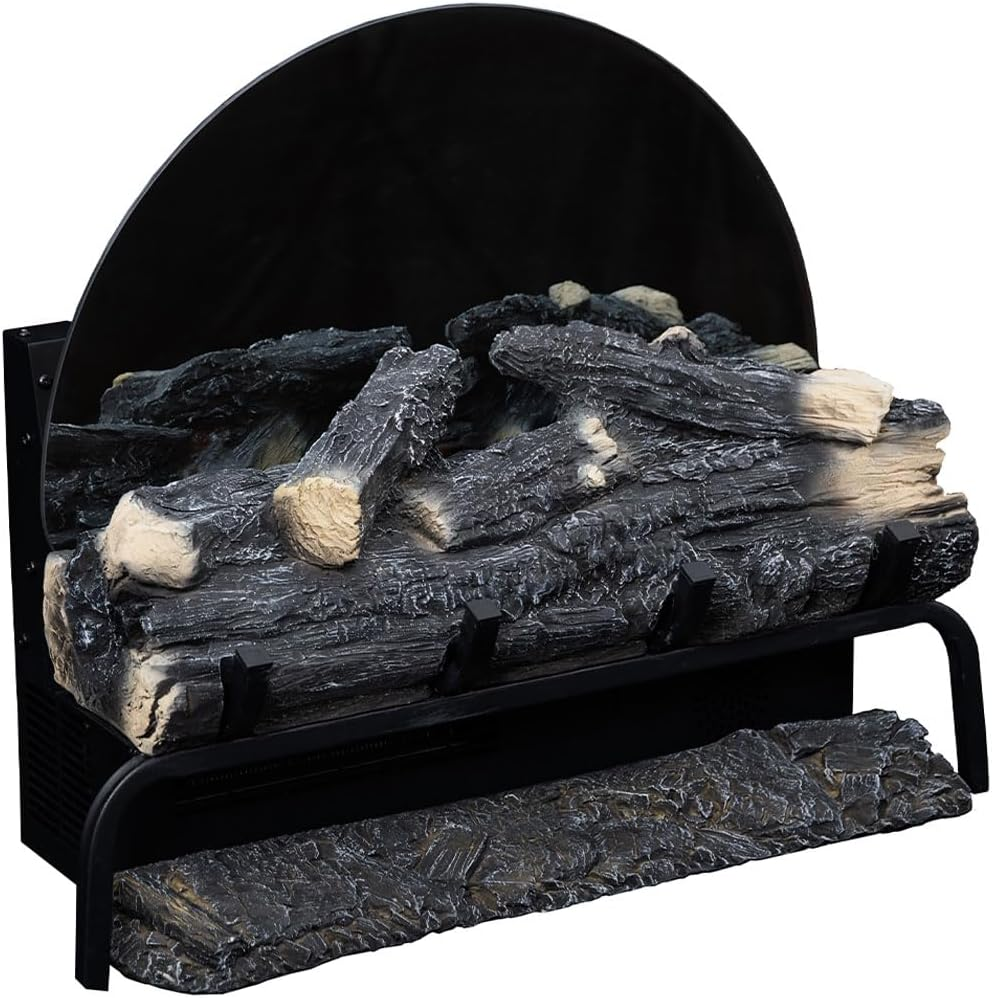 Modaliving Luna 1500W Electric Fireplace Log Set Freestanding Heater with Remote Control Flame Colour Options Ember Bed Crackling Sound Timer image number 4