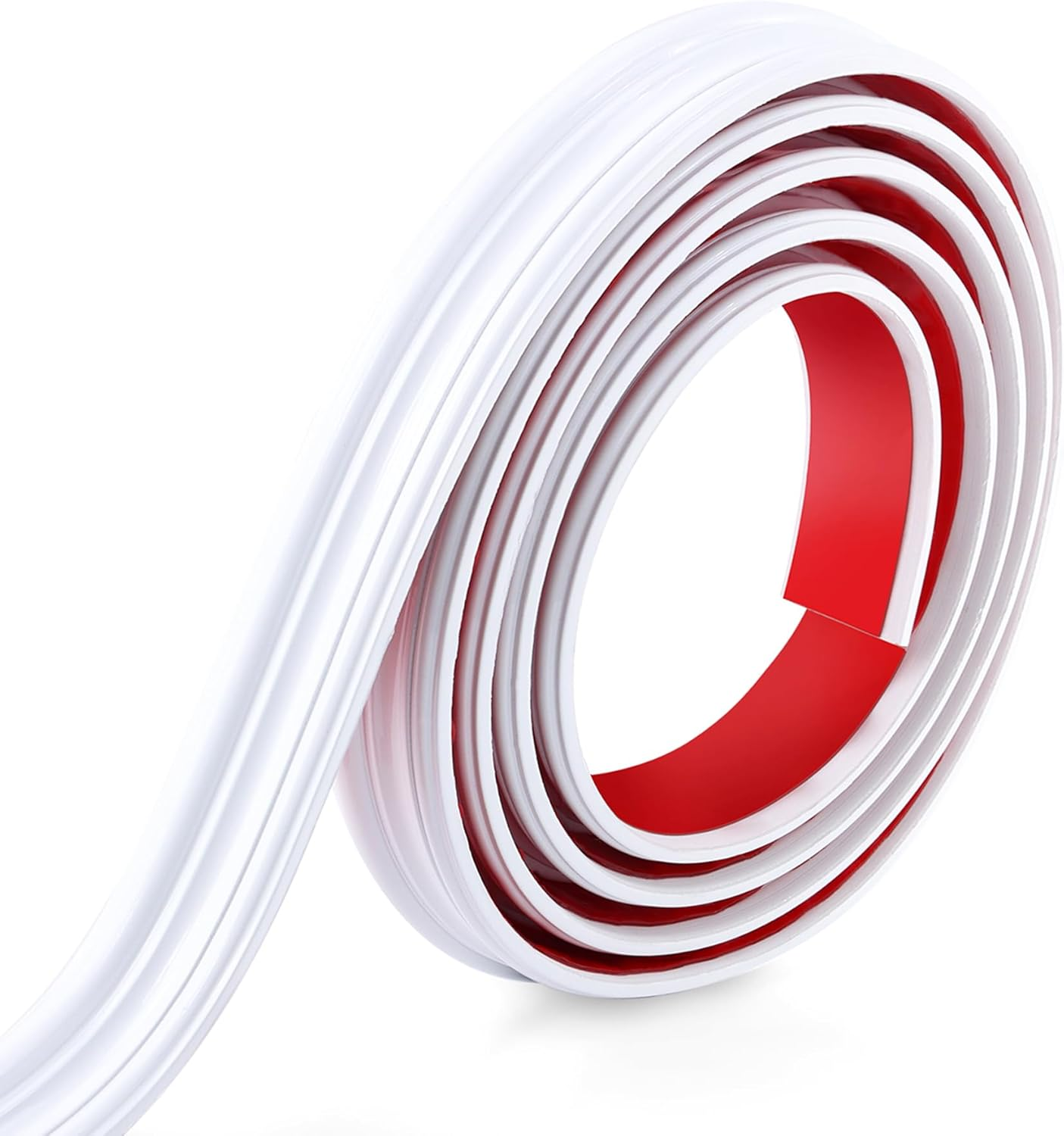 Peel and Stick Chair Rail Panel Molding Finish Trim for Home Decoration & Wall Protection (Paintable White, 3M X 6Cm) image number 2