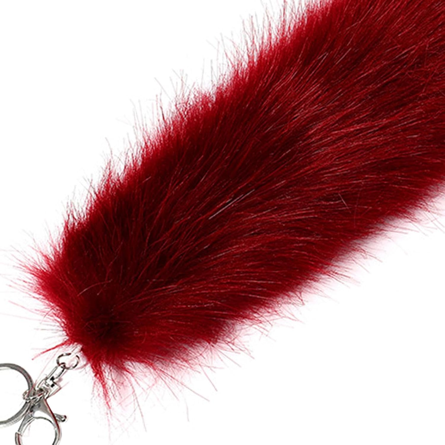 Hailong Ming Tail Key Pendant, Metal Key Trailer, Hanging Toy, Creative Car Key Trailer, Pocket Trailer, Accessories For - Dark Red image number 3