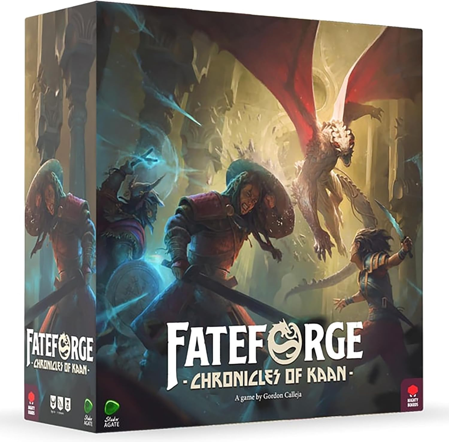 Mighty Boards: Fateforge Chronicles of Kaan - Strategy Board Game, App Story-Driven Co-Op Action Adventure, Fast-Paced Combat, Age 14+, 1-4 Players image number 4