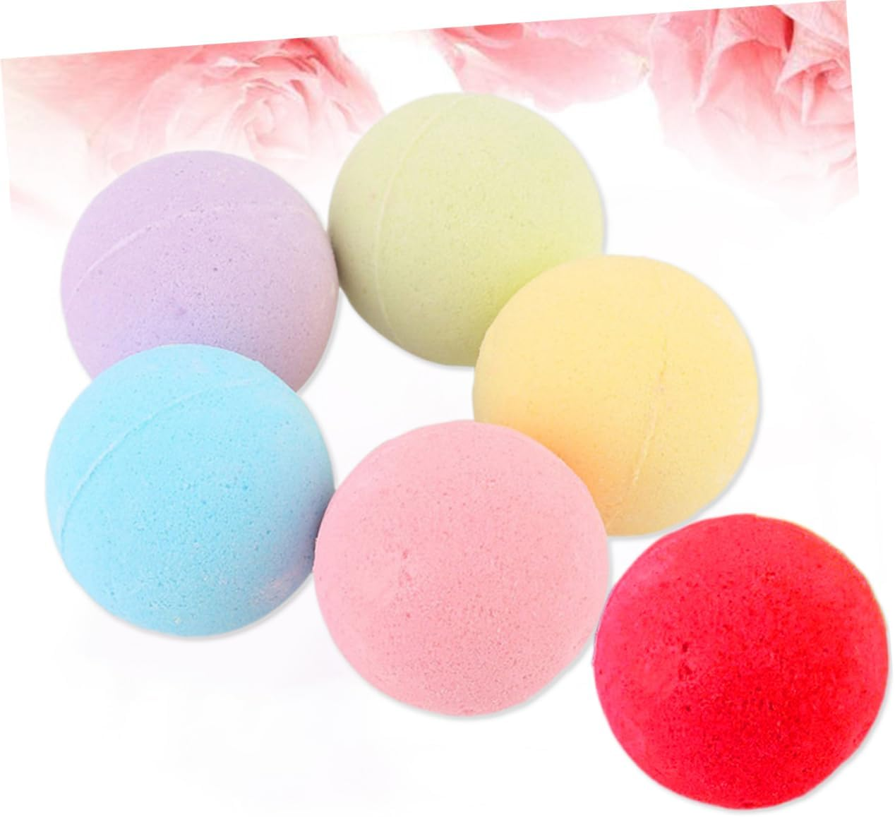 OHPHCALL Organic Bath Salt Ball Set 6Pcs 2.1Oz Stress Relief for Women Handmade Essential Oils for Spa and Relaxation image number 2