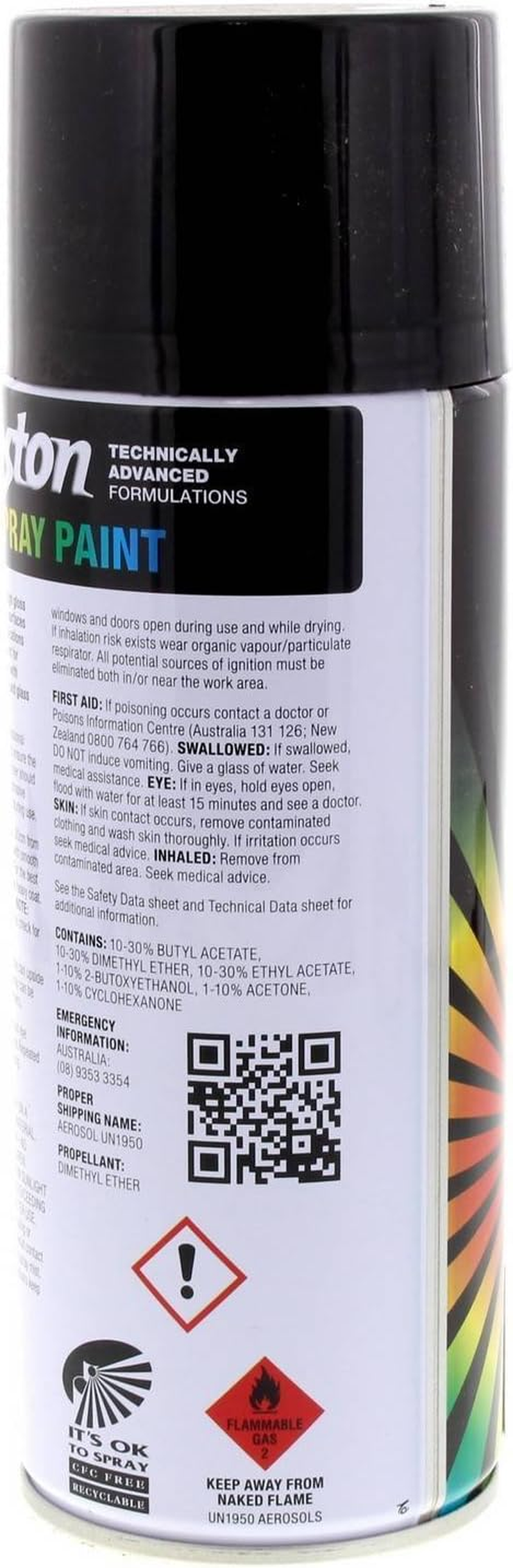 Boston Spray Paint 250 Gram Matt Black image number 6