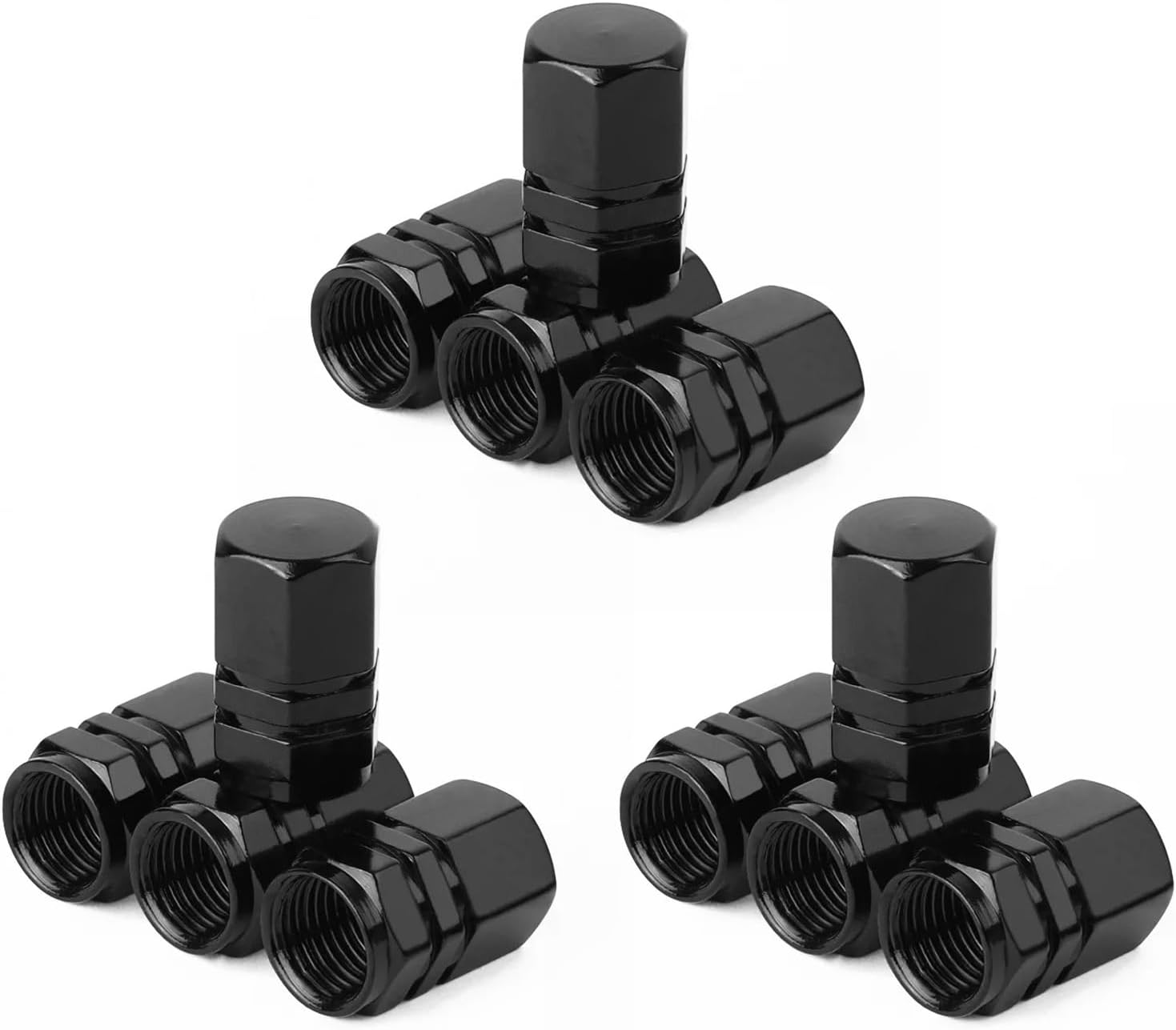 12PCS Car Tire Valve Stem Caps, Wheel Aluminum Valve Covers, Car Dustproof Tire Cap for Cars, Bikes, Trucks, Suvs and Motorcycles image number 6