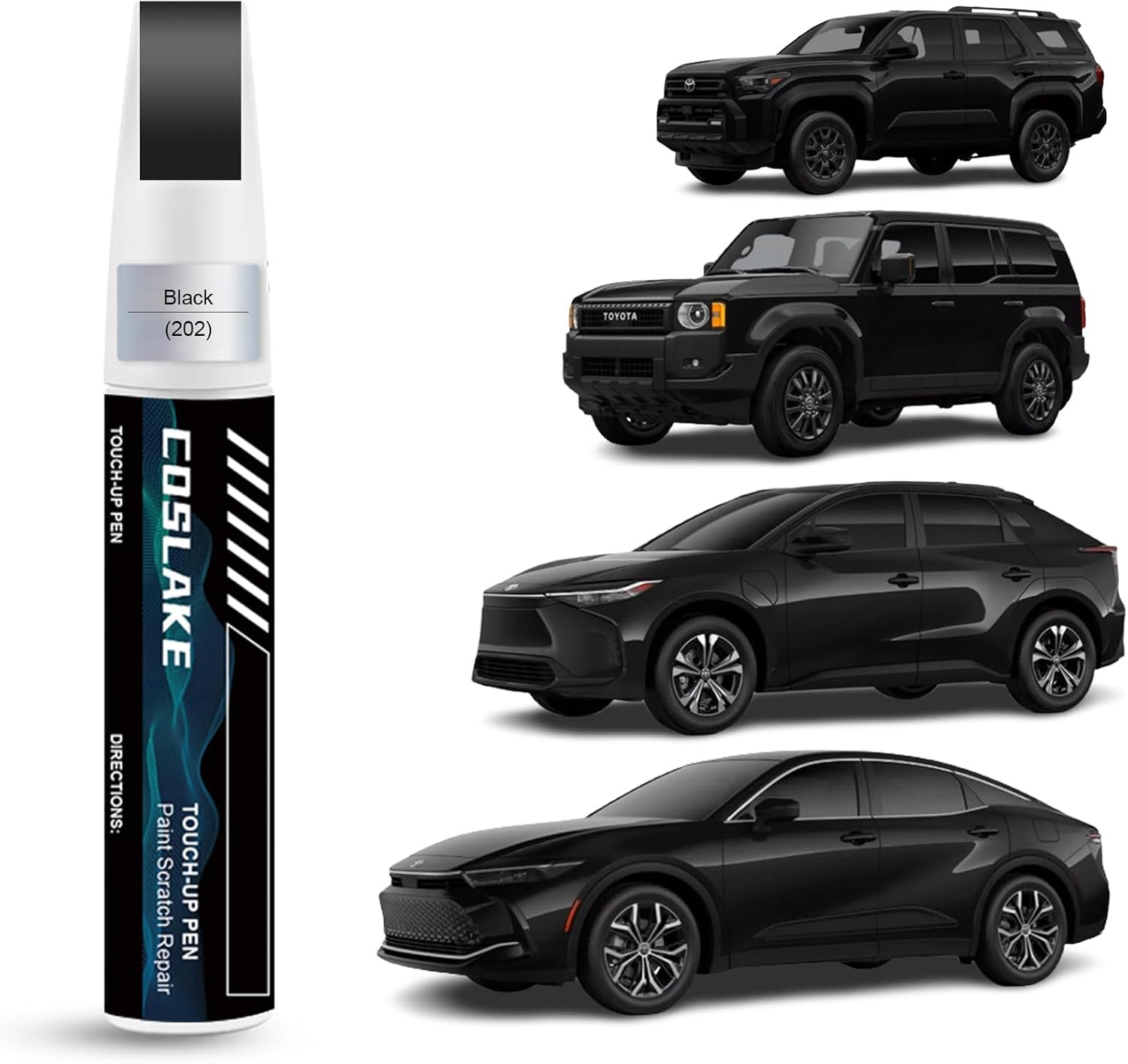 COSLAKE Car Touch up Paint(Magnetic Gray Metallic(1G3)) for Toyota, Car Paint Scratch Repair Kit, Quick & Easy Solution to Repair, 2 in 1 Scratch Remover Pen with Color-Matched