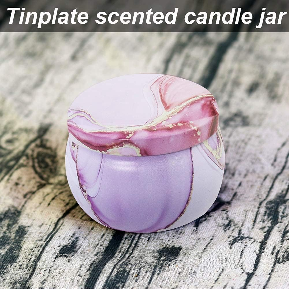 RESFNSE 8Pcs Candle Tins for Candle Making Kit Empty Metal Candle Tin with Lids Storage Tins Reusable for Tea Candy Spices Gifts image number 4