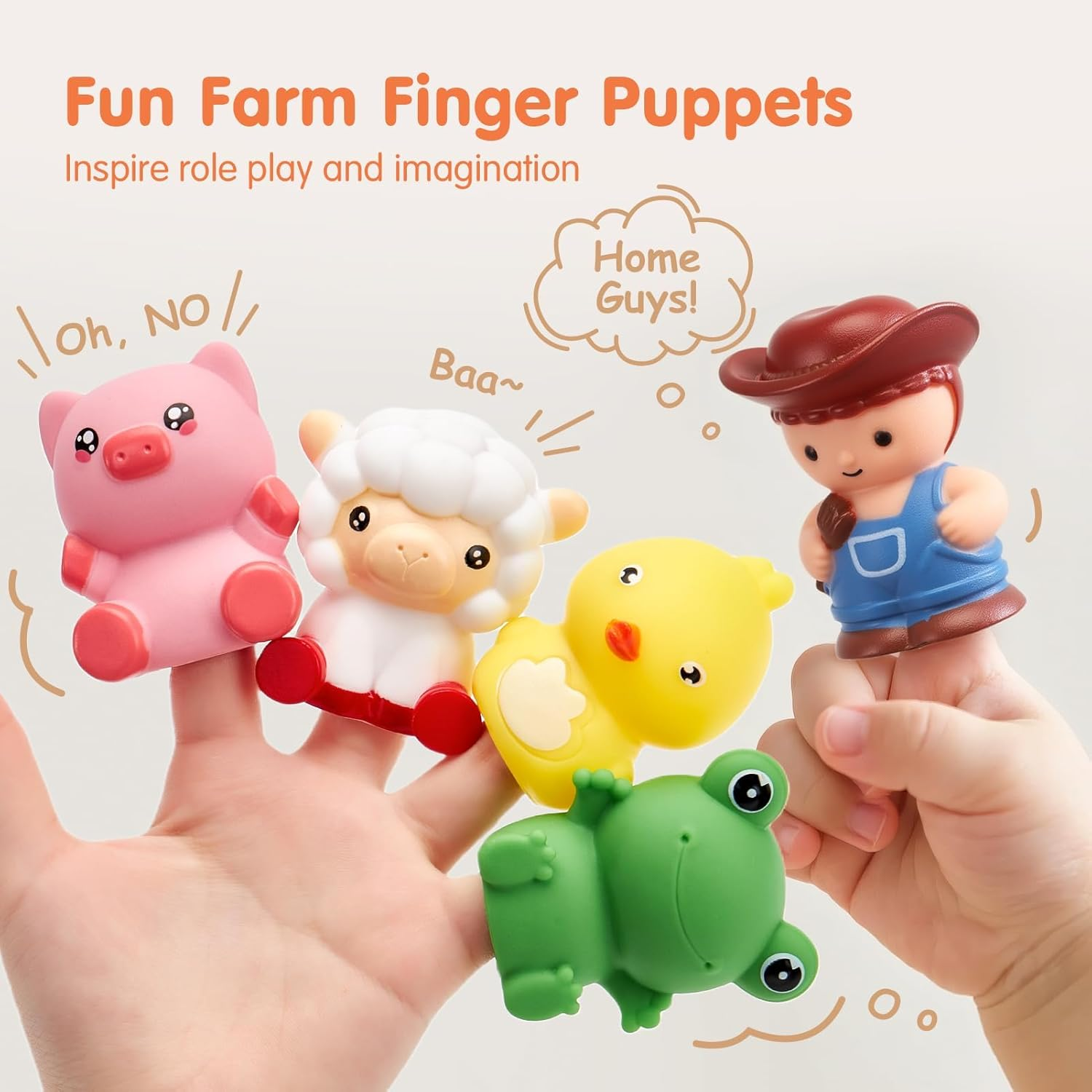 Toddler Train Set - Farm Animals, Barns, Keys, Montessori Counting & Sorting Toys image number 5