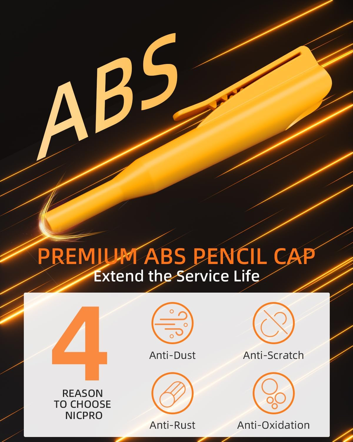 Nicpro 3 Pack Carpenter Pencil with Sharpener & Holder, Mechanical Carpenter Pencils with 39 Refills (Red, Black, Yellow), Heavy Duty Construction Pencils Woodworking Pencils for Contractor, Architect image number 5