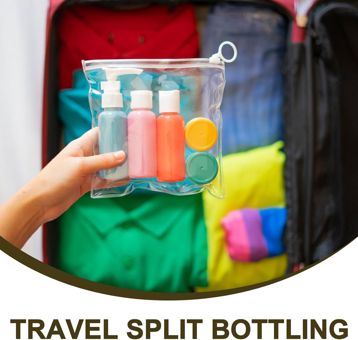 LALADEFIEE 10Pcs Pet Refillable Travel Bottles 200Ml with Flip Cap for Shampoo Lotion Conditioner Toiletries Leak-Proof Plastic Containers for Outdoor and Business Use image number 4