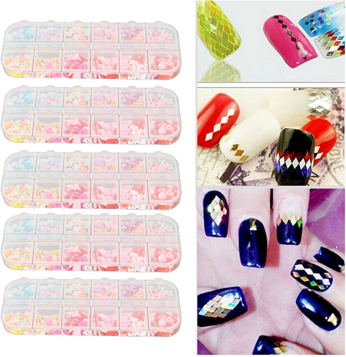 Kawaii Nail Charms, Nail Charms, Nail Charms Kit, Manicure Craft Jewelry, Nail Rhinestones Charms, for Manicure DIY Accessories image number 6