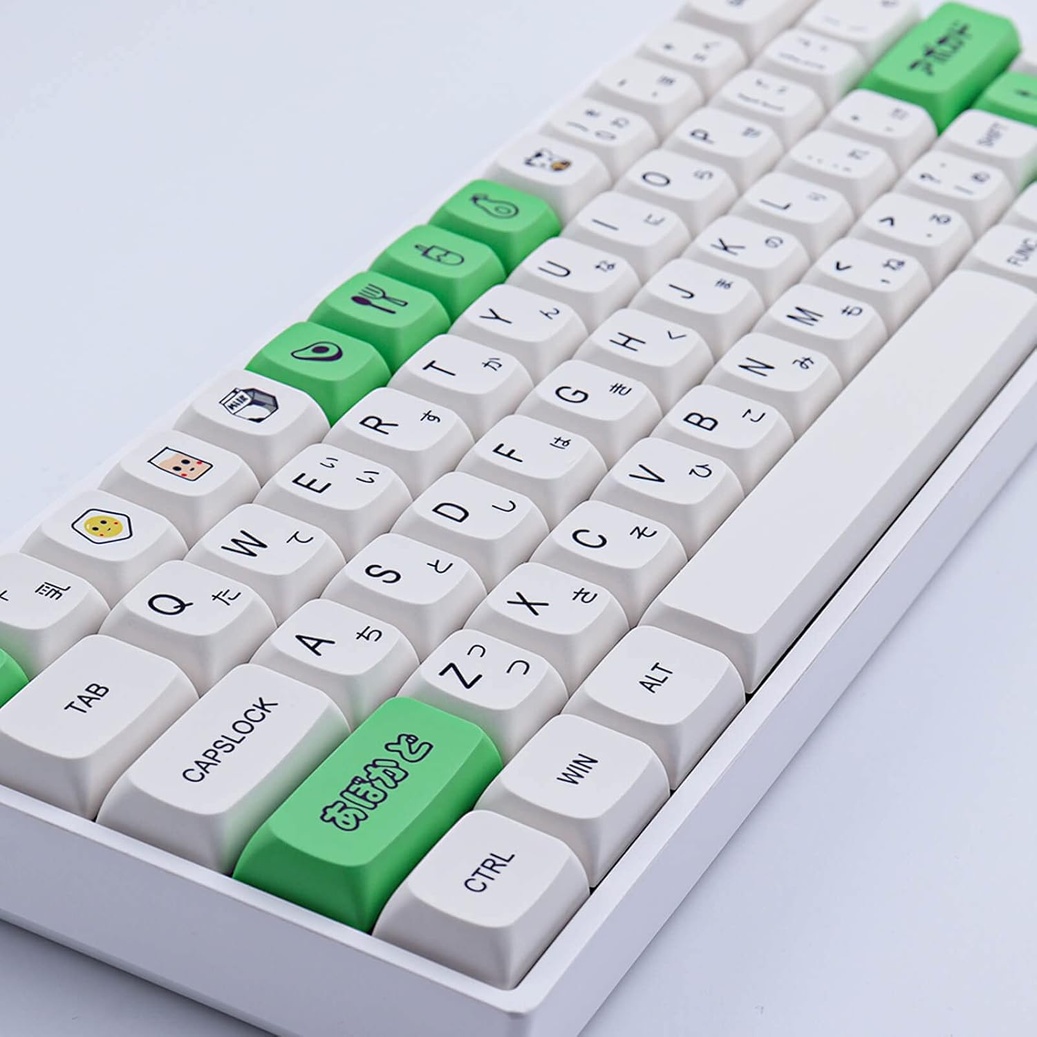 Hyekit PBT Keycaps 137 Keys XDA Profile, Dye-Sublimation Japanese Avocado Design, Cherry Gateron MX Switches Mechanical Keyboards - B image number 2
