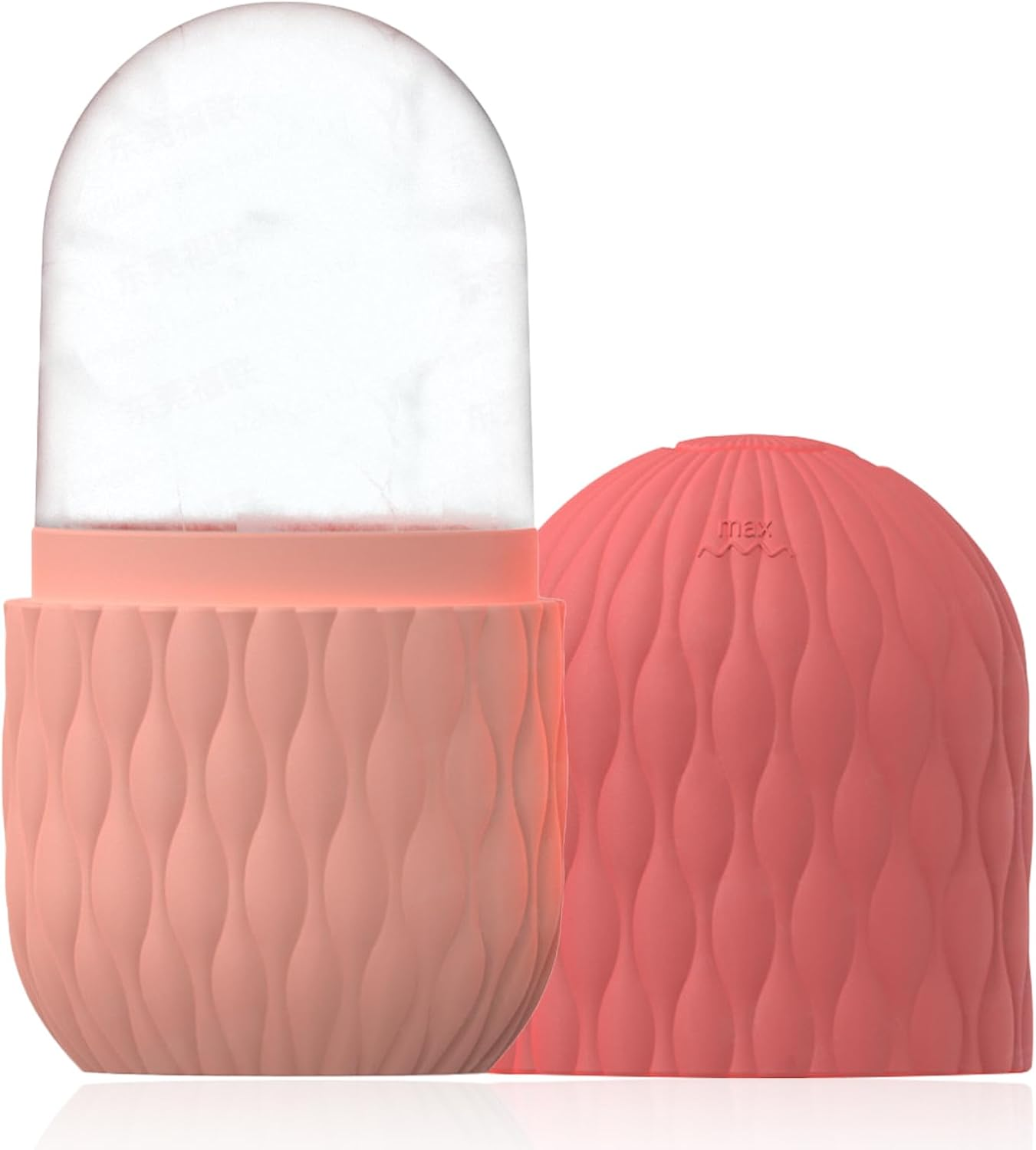 Volksrose Ice Face Roller for Face & Eyes - Reusable Silicone Ice Mold for Skincare,Cooling Facial Massager Tool to Reduce Puffiness, Soothe Skin, Shrink Pores & Relieve Pain,Anti-Wrinkle,Purple