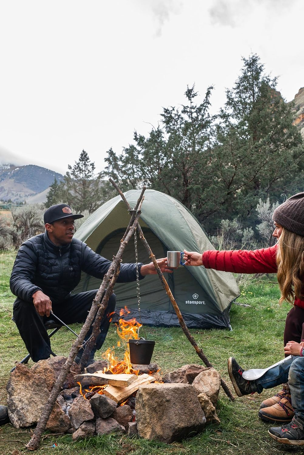 Stansport 1 QT Pre-Seasoned Cast Iron Dutch Oven Flat Bottom (16016) image number 1