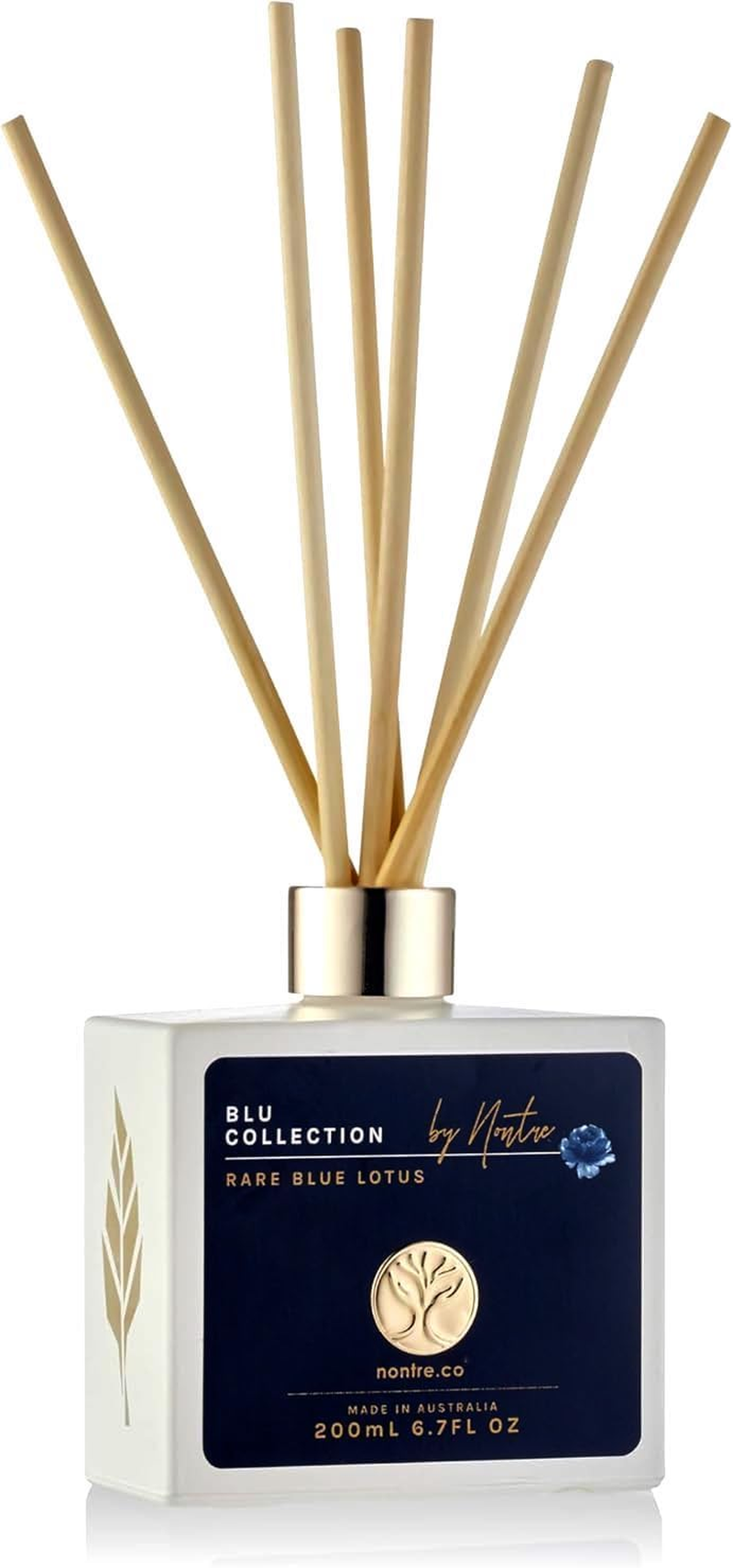Nontre, Reed Diffuser, Blu Collection, 6 Bamboo Reeds, Delicate, Exotic Aroma with Extreme Scent Longevity, Aromatherapy Reed Diffuser, 200Ml image number 6