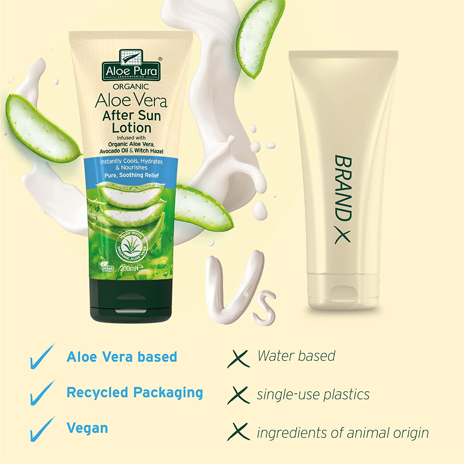 Aloe Pura Aloe Vera after Sun Lotion 200 Ml image number 1
