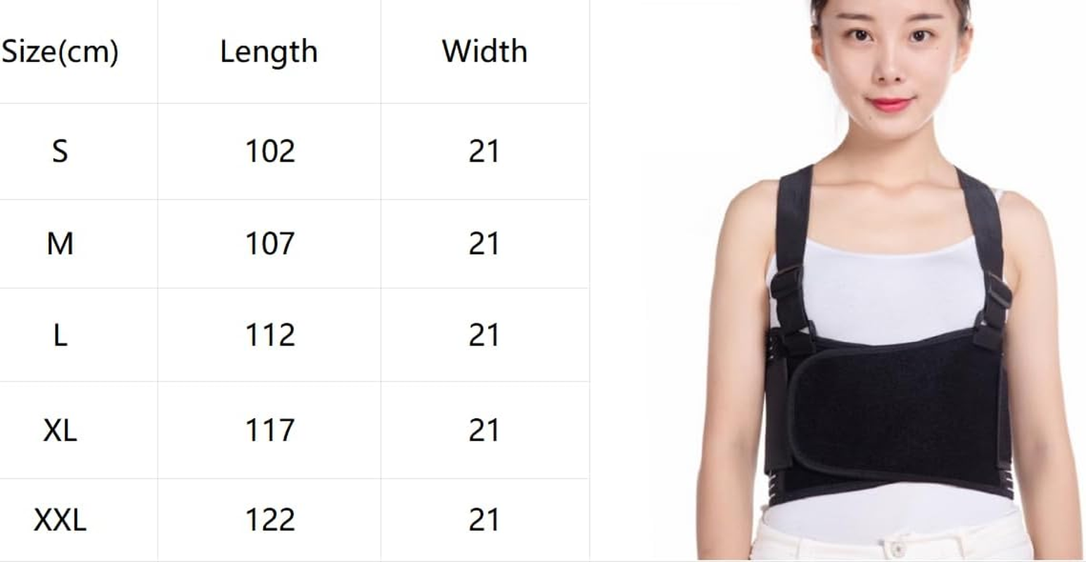 Rib and Chest Support Brace, Broken Rib Brace, Breathable Rib Belt for Sore or Bruised Ribs Support, Sternum Injuries, Dislocated Ribs Protection, Pulled Muscle Pain image number 2