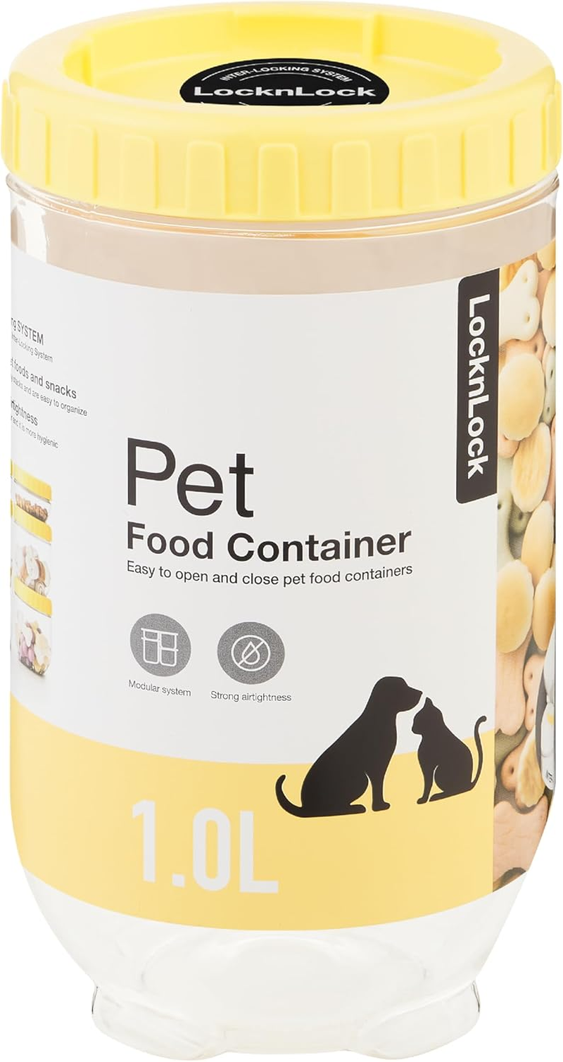Locknlock Interlock Pet Food Storage Container, 1.0 Litre Capacity image number 2