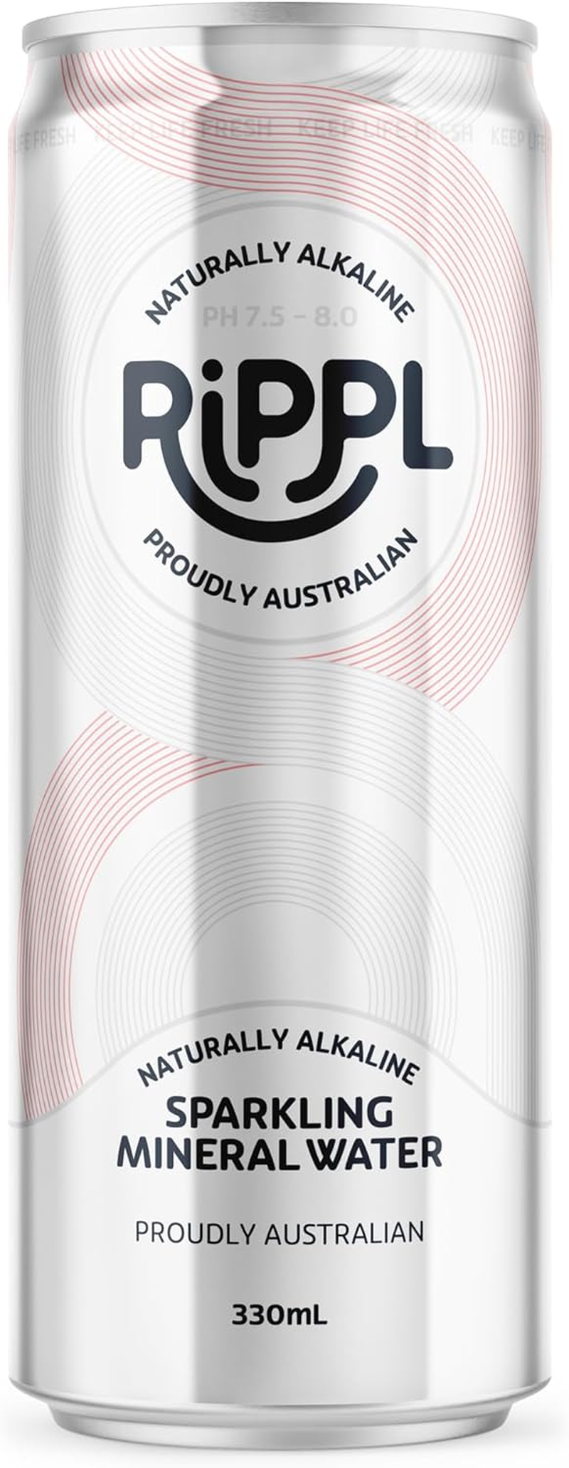 Rippl Circular Design Canned Sparkling Mineral Water, 330 Ml, 24 Pack image number 4