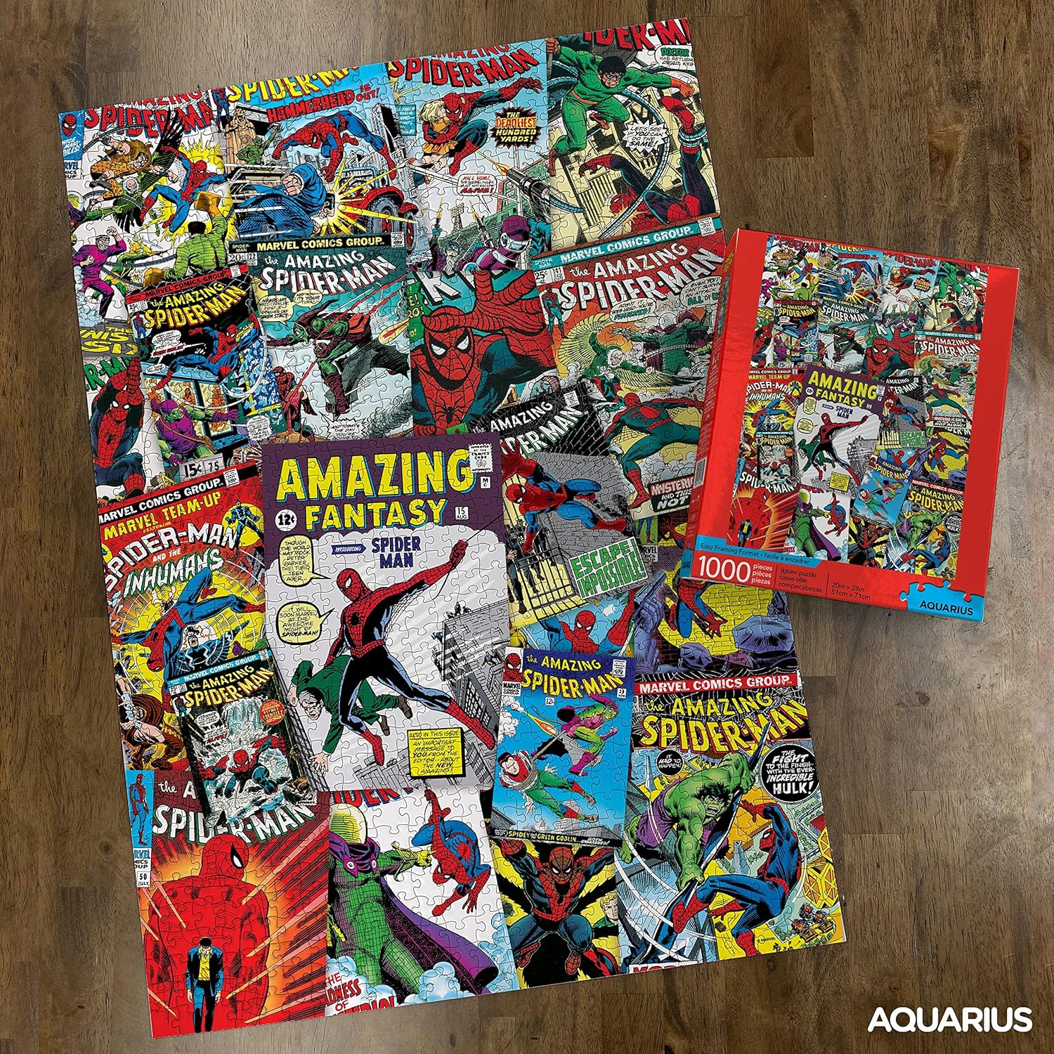 AQUARIUS 65349 Marvel Spider-Man Collage 1000 Pc Puzzle image number 3