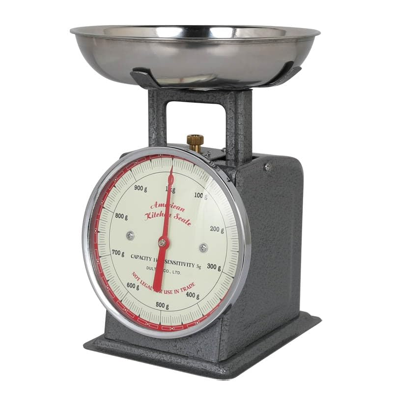 Dulton Kitchen Scale, H.Gray Cooking Scale, Meter, Retro American, Height 8.9 Inches (225 Mm), Width 5.2 Inches (132 Mm), Tray Diameter 6.9 Inches (175 Mm), 100-061GY American Kitchen Scale H.Gray image number 5