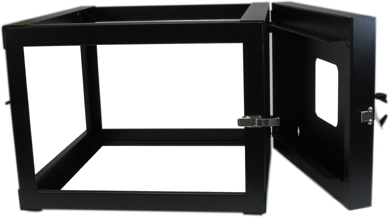 Startech.Com 6U 22-Inch Hinged Open Frame Rack Cabinet Wallmount Server Rack Components RK619WALLOH, Black image number 4