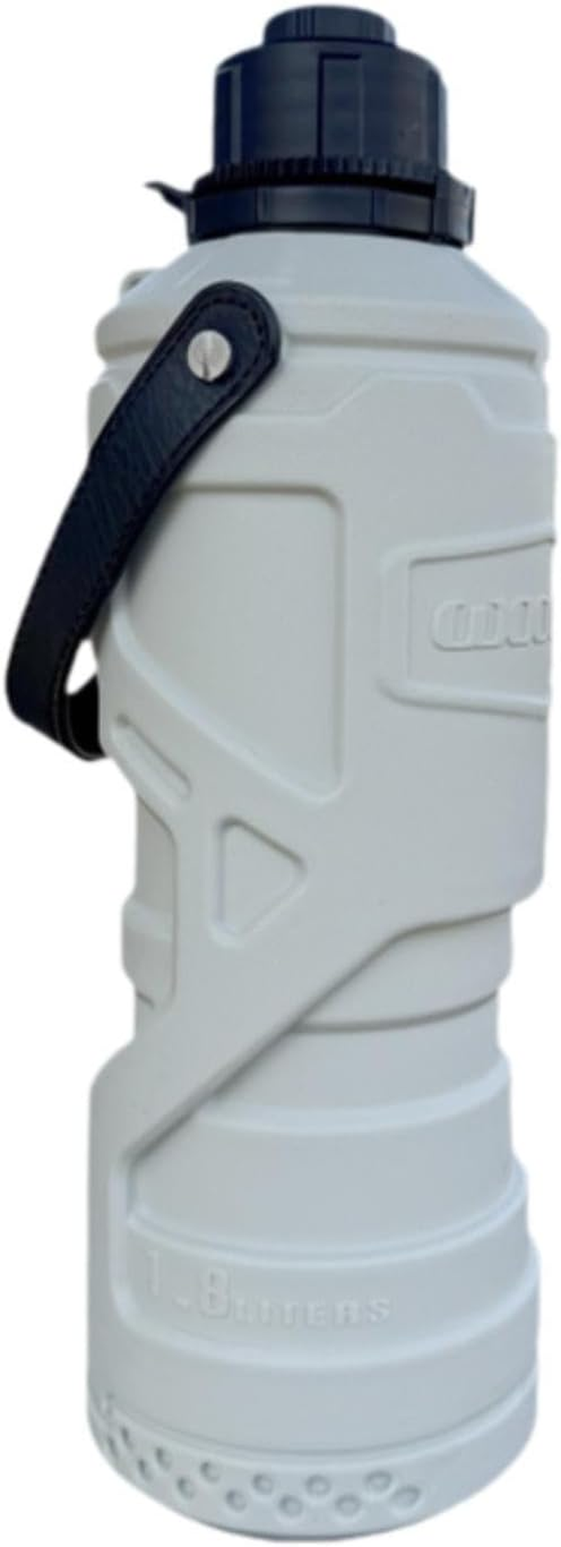 Generic 1.8L Motorcycle Fuel Tank, Container for Cup Holder Use, Cylindrical Design, Light Gray