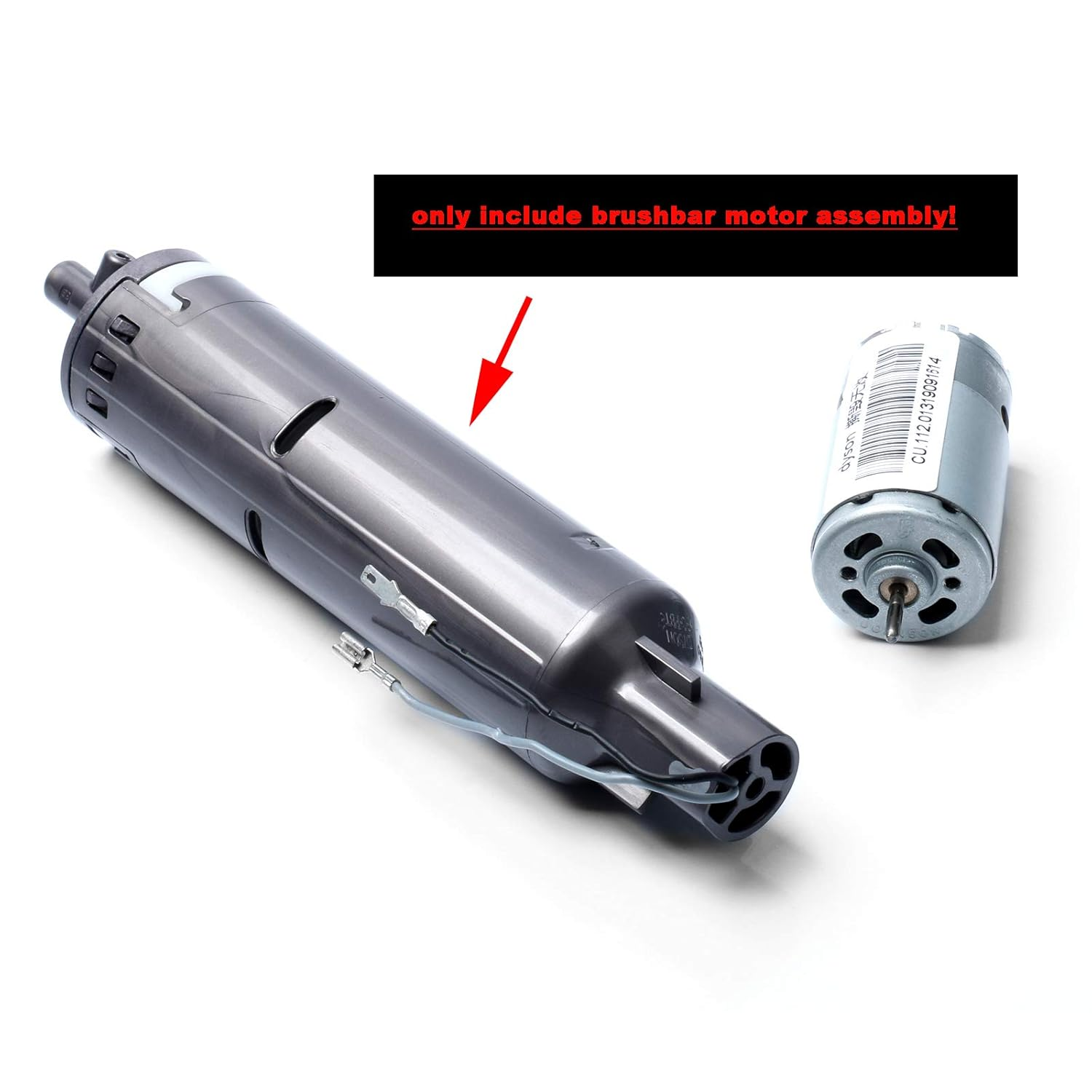 HUAYUWA Soft Roller Head Brushbar Motor Assembly 1030986 1030855 Fits for Dyson V6 V7 V8 V10 Vacuum Cleaner Soft Velvet Roller Accessories