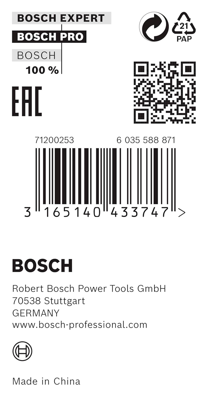 Bosch Professional 2600100208 Reduction Ring for Circular Saw Blades 30 X 20 X 1,2 Mm, Silver/White image number 2