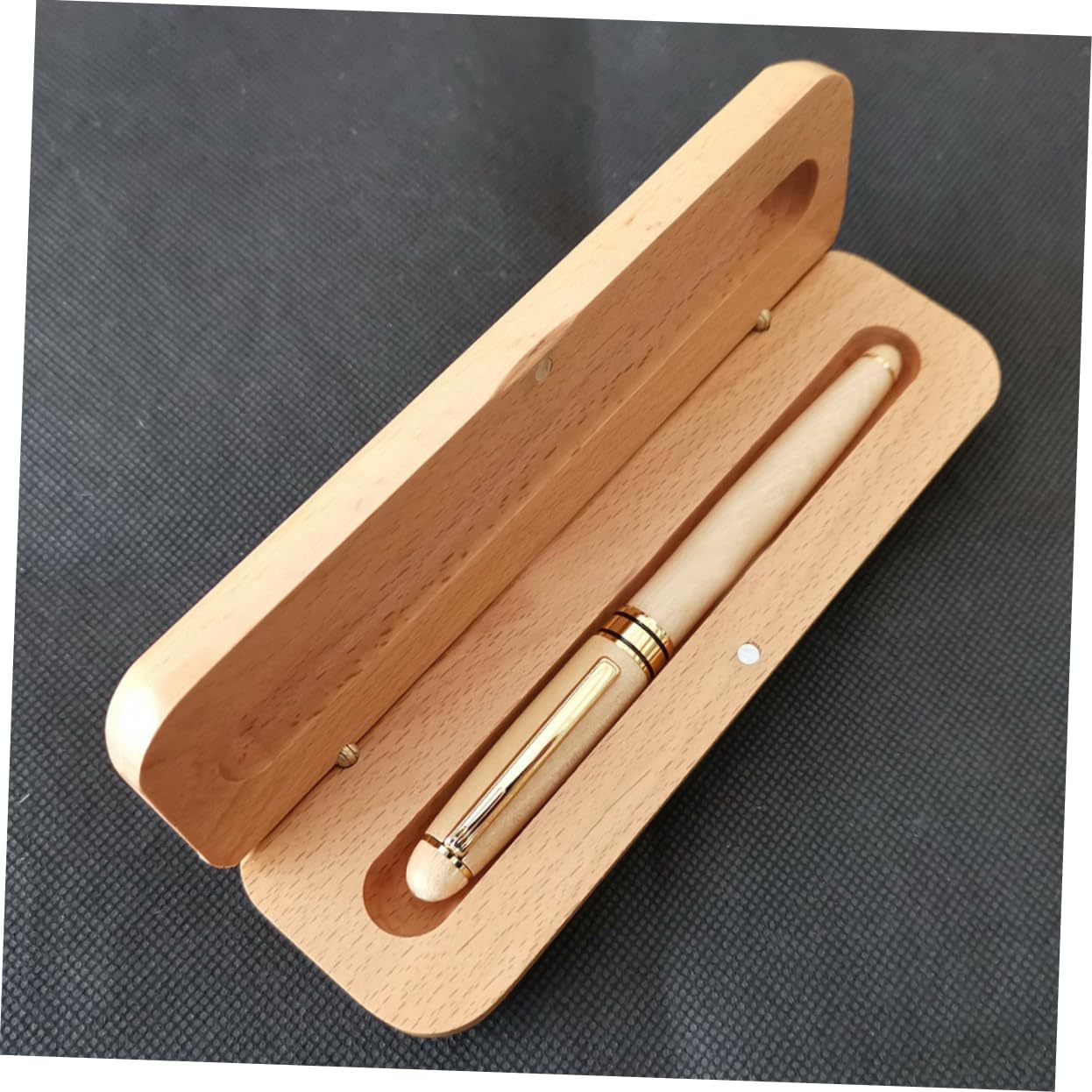 PERSELOSO Handcrafted Wooden Pen Box Vintage Pencil Case Pen Storage Office Stationery Product image number 5