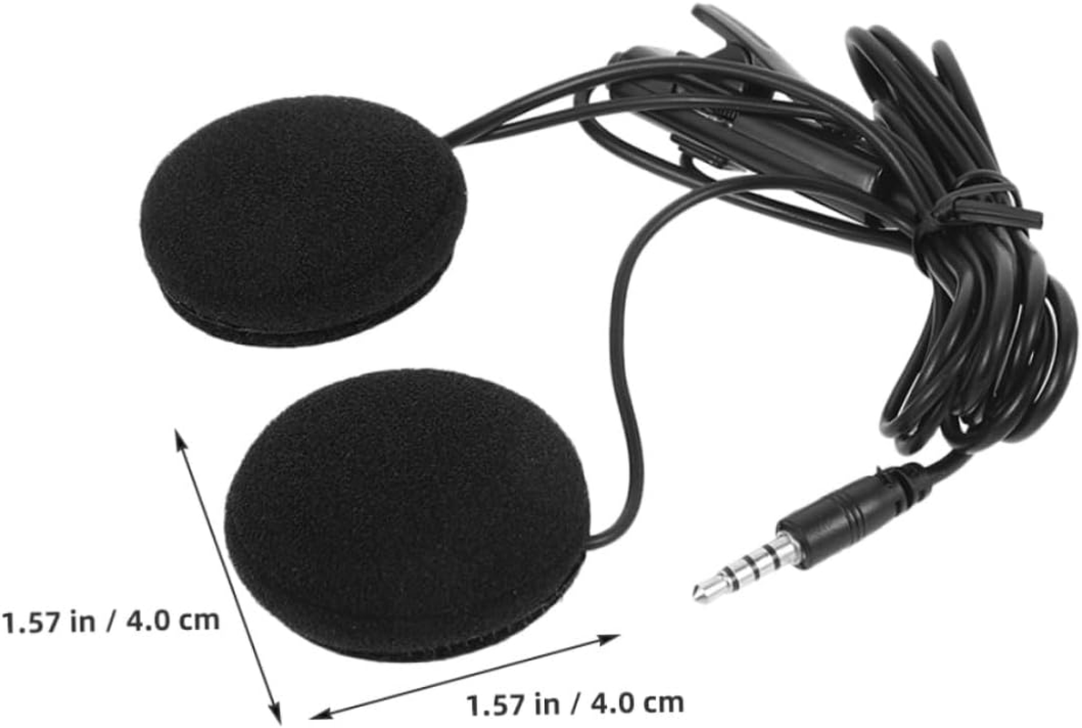 ABOOFAN 2Pcs Motorcycle Headset Helmet Earphone Gps Navigation Microphone for Rider Cyclist Outdoor Sports image number 4