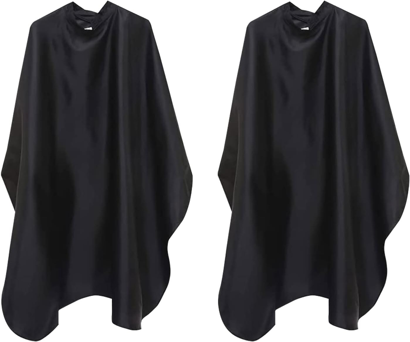 Haircut Hairdressing Capes, Barber Cape, Hairdressing Salon Capes, Hairdressing Cape Set, Adjustable Buckle Design for Haircut, Hairdressing, Shops and Beauty Salons, Family, Black, One Size image number 4