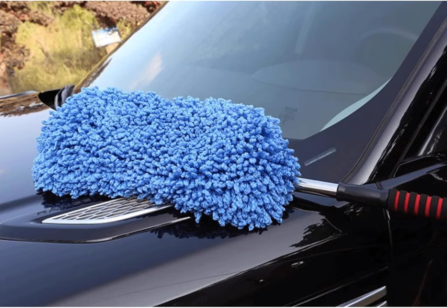 Cleaning Brush Set Retractable Car Wash Mop Special Car Wiping Brush Soft Bristles Dust Duster Car Brush No Harm for Car Surface