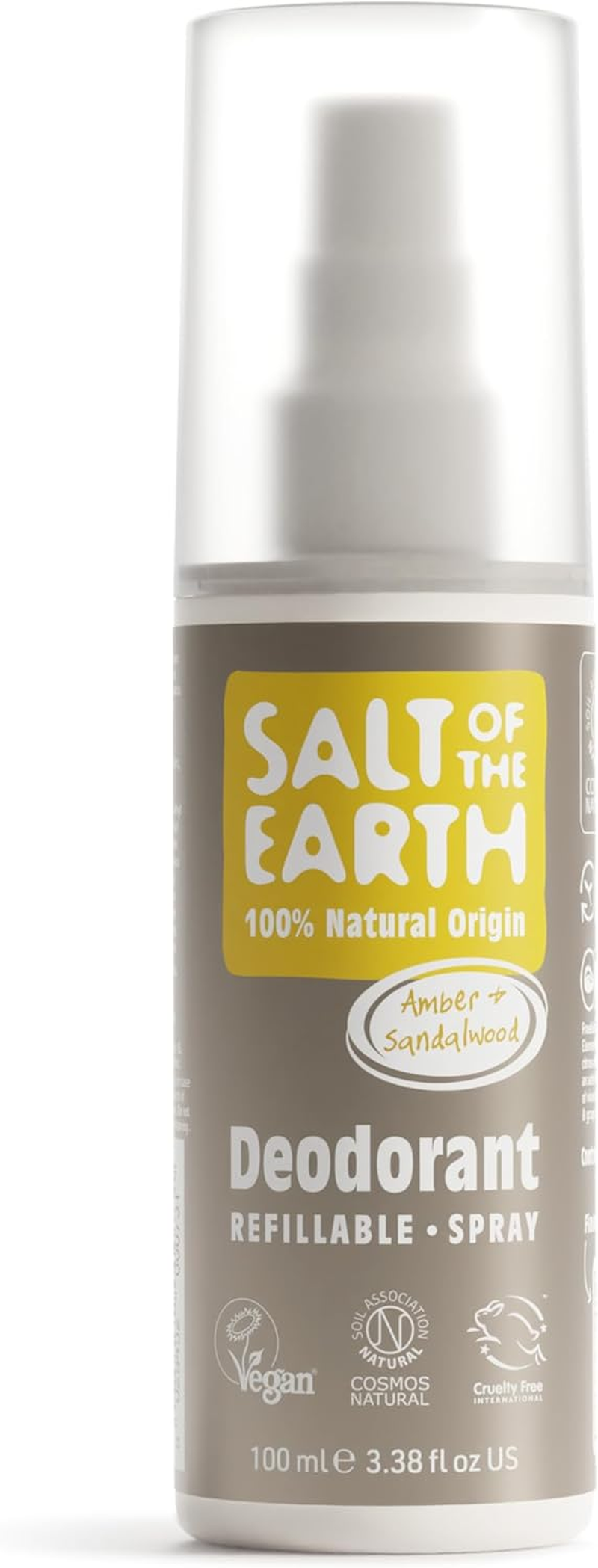 Salt of the Earth Amber and Sandalwood Natural Deodorant Spray (100Ml) image number 2