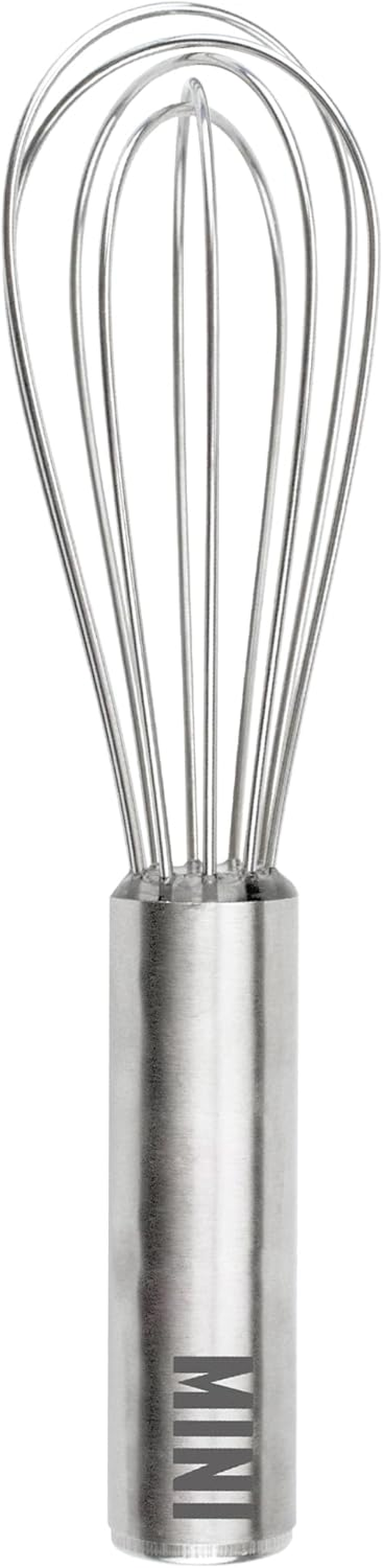 Stainless Steel Mini Whisk, 6" - Kitchen Mini Whisks for Cooking, Blending, Mixing, Stirring, Whipping & Beating - Whisking Tool as Mixer, Frother & Stirrer - Dishwasher Safe Whisker image number 3