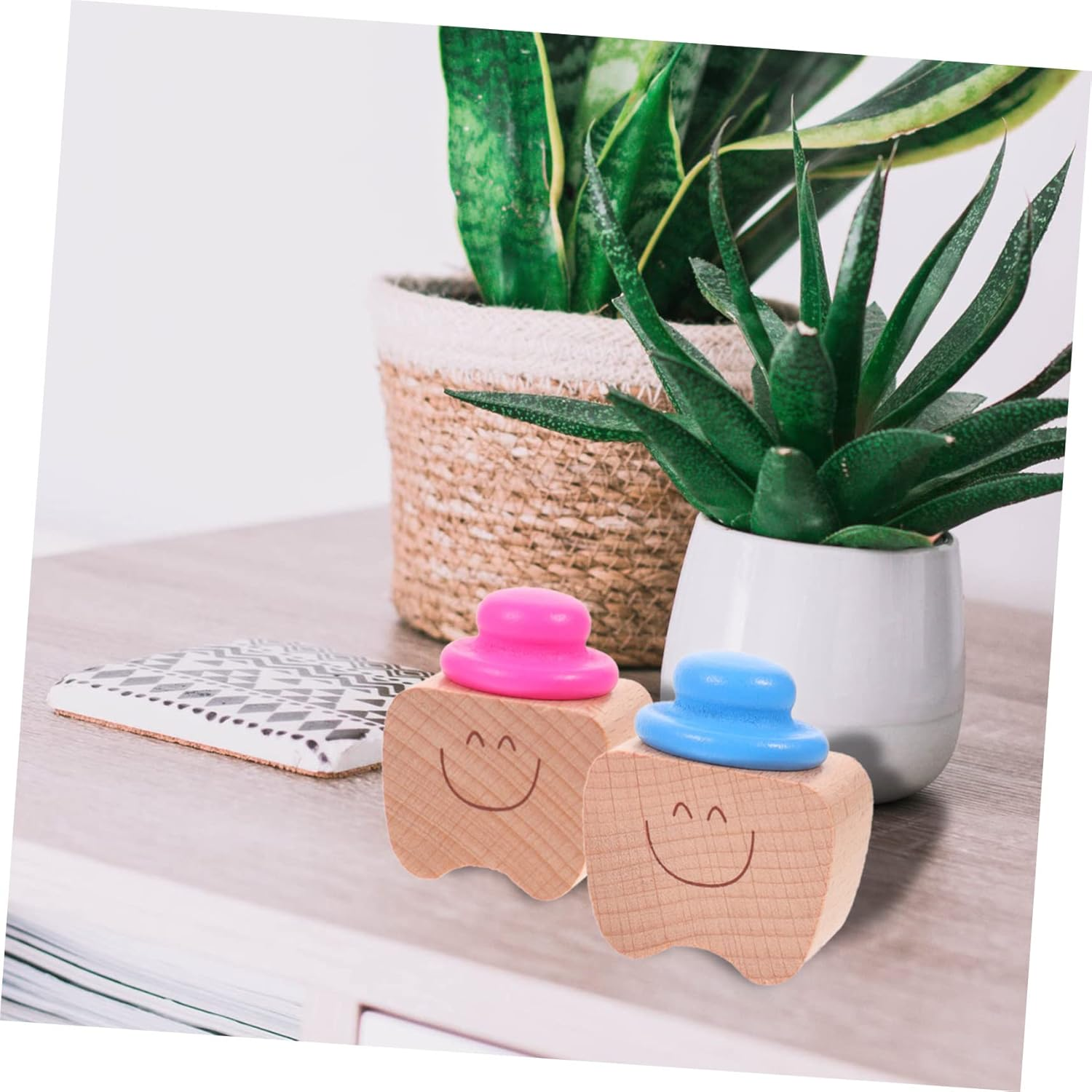 Didiseaon Baby Teeth Keepsake Box Tooth Container for Kids 2Pcs Red Set for Childhood Memory Keepsake image number 2