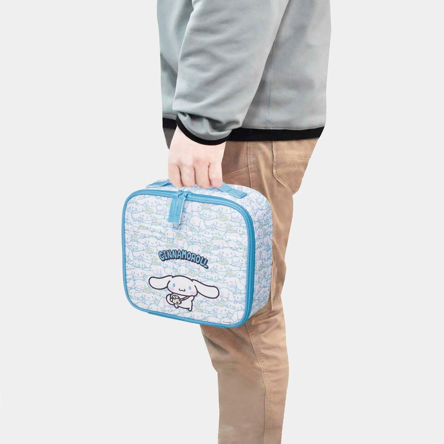 Skater KB34-A Children'S Lunch Bag, 1.3 Gal (3.4 L), Carry Lunch Box and Water Bottle Together, Cinnamoroll, Sanrio, Made in Japan