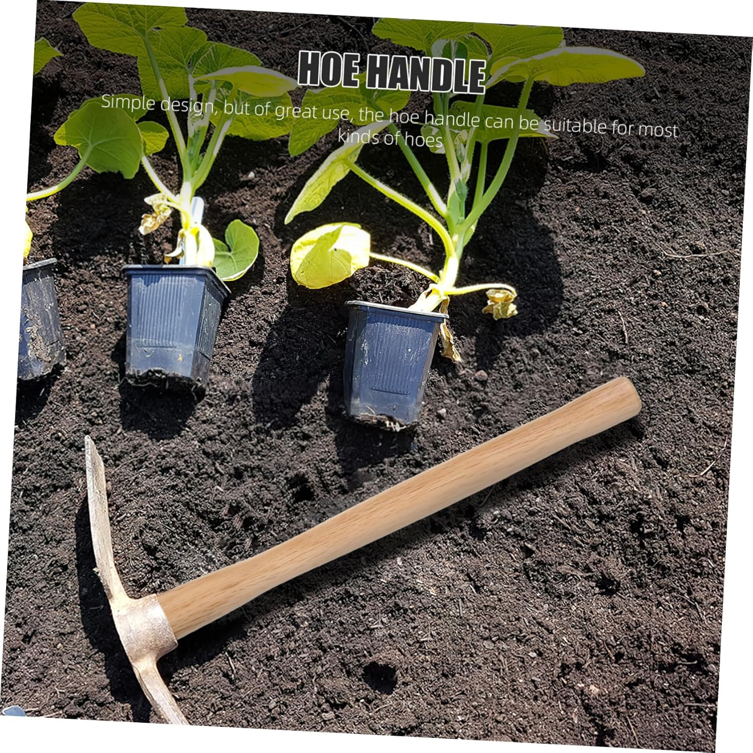 KONTONTY Gardening Hoe Handle Wooden Replacement for Garden Work Hoe Handle Scenario image number 1