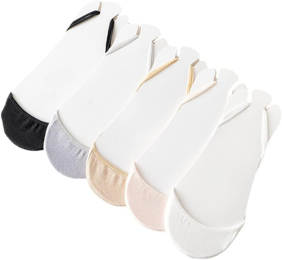 5 Pairs Sling Liner Socks, Women'S Ultra Low Cut No Show Half Liner Socks with Slingback, Non Slip Hidden Invisible Socks for Heels, Toe Topper Liner Half Socks for Women image number 5