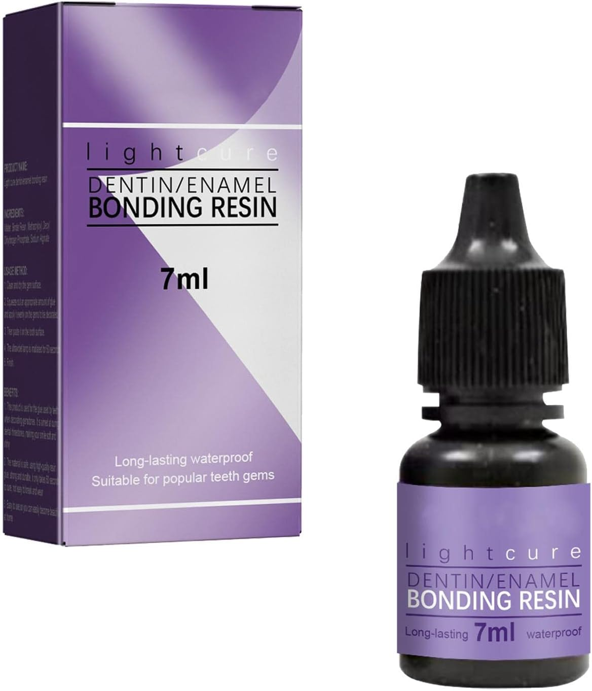 OIIBWQ 2X Teeth Decoration Glue/7 Ml/Hardening Glue for Girls/Women/Teeth Decoration/Solidify the Decoration Application of Rhinestones image number 1