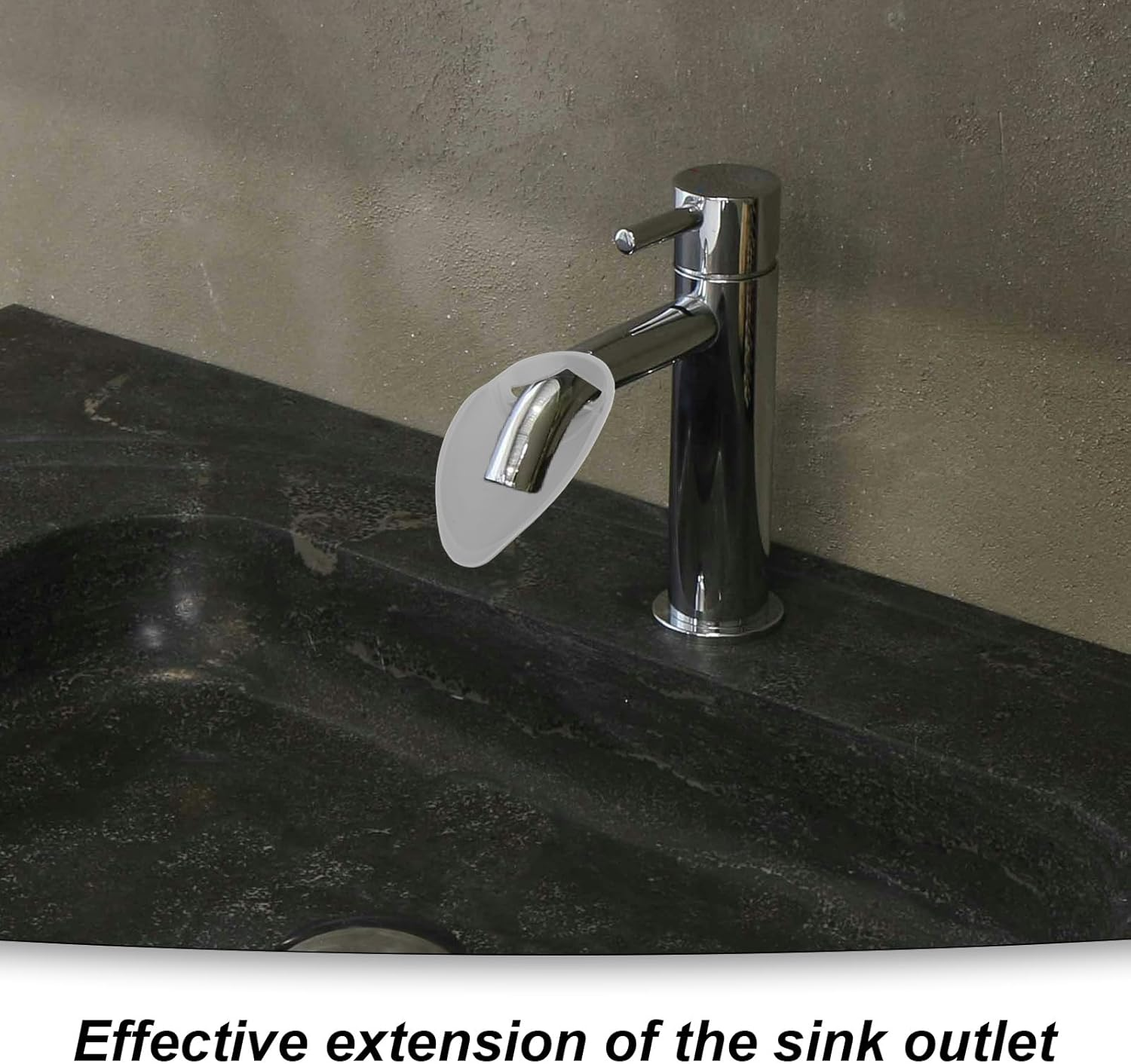 3Pcs Faucet Extender for Toddlers, Universal Kids Sink Spout Extender with Splash Guard Hand Washing & Teeth Brushing for Most Bathroom & Kitchen Faucets (Gray) image number 5