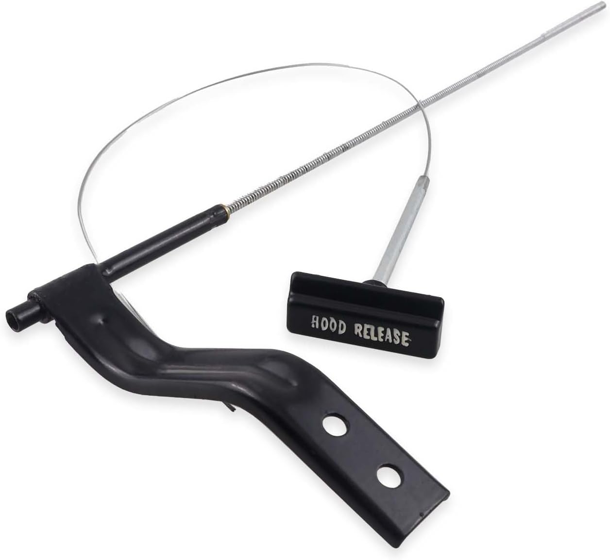 OLIMPOCICLI Hood Release Cable Assembly with Handle Fits for 1968-1976 C3 Corvette - Iron Wire image number 6