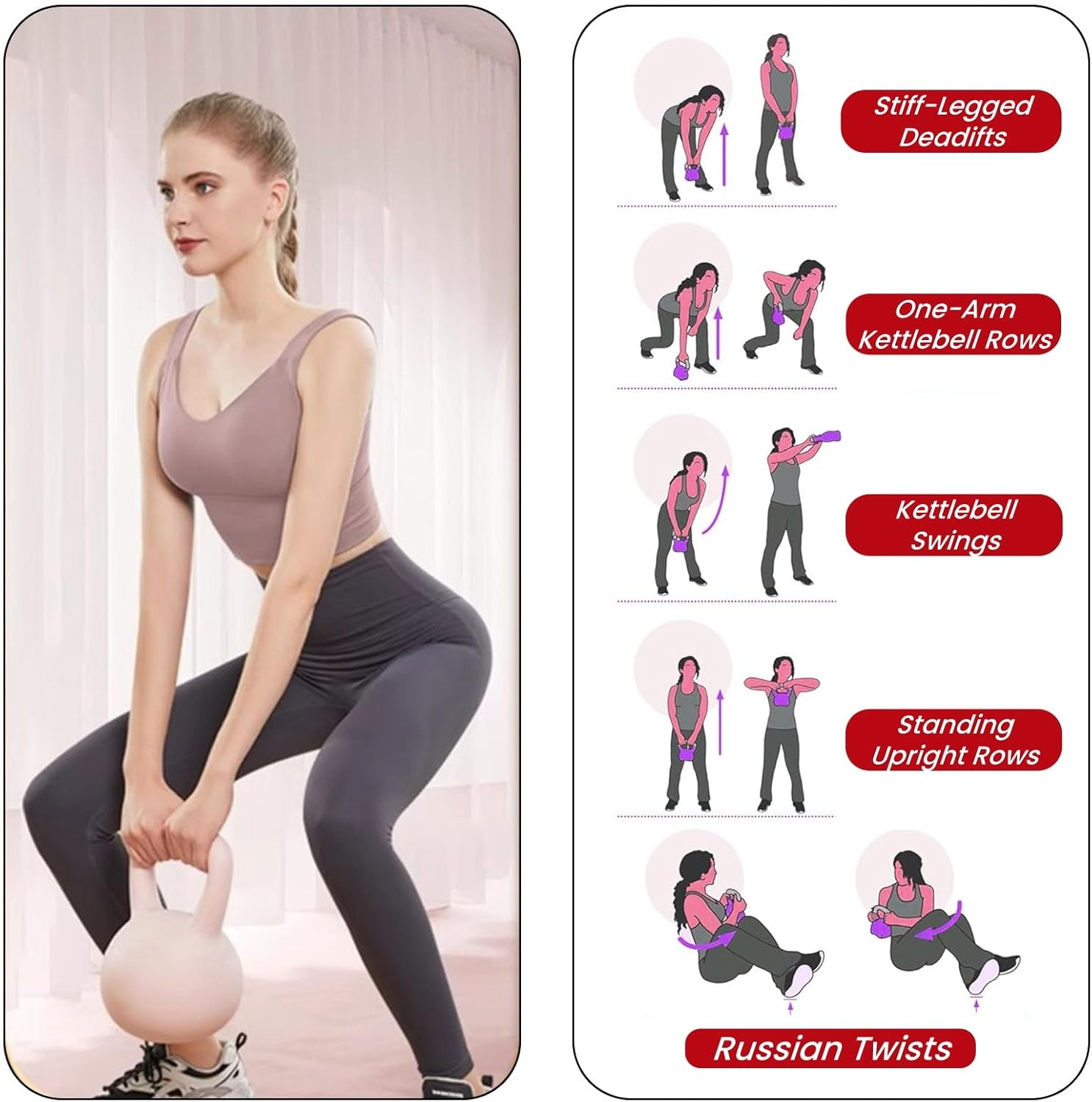 PVC Soft Kettlebell for Home Workouts &ndash; Ideal for Strength Training, Muscle Building, Conditioning, and Core Exercises image number 3