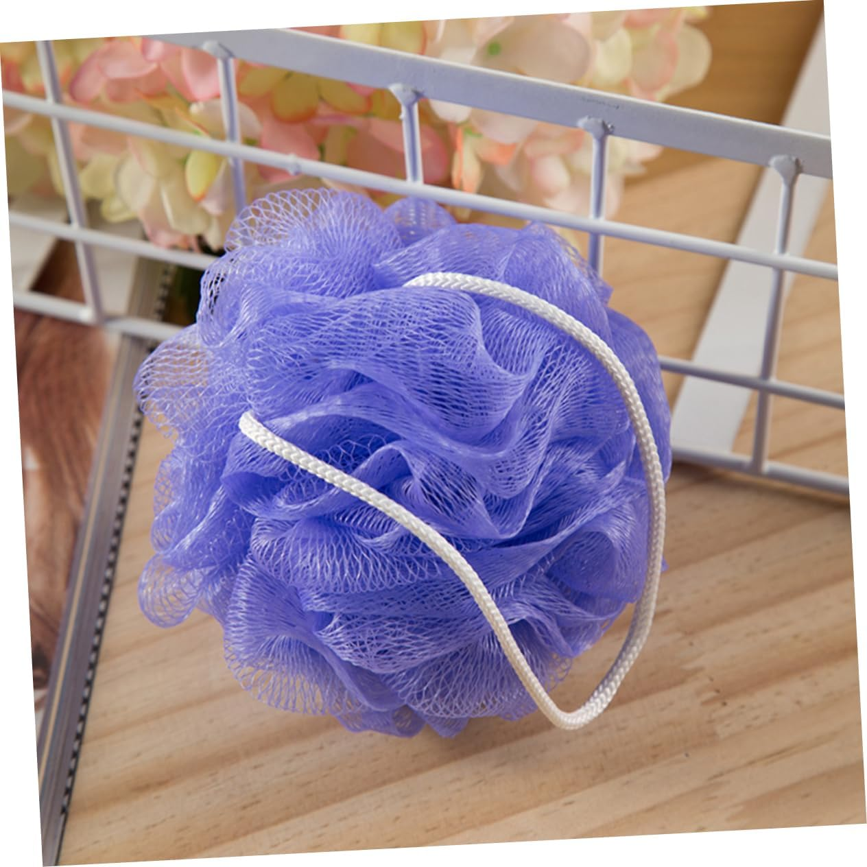 OSOLADY 16Pcs Solid Color Mesh Bath Balls Reusable Shower Sponges for Exfoliating Body Care Soft and Comfortable Scrubber Bathroom Accessories Mixed Colors for Daily Use image number 1