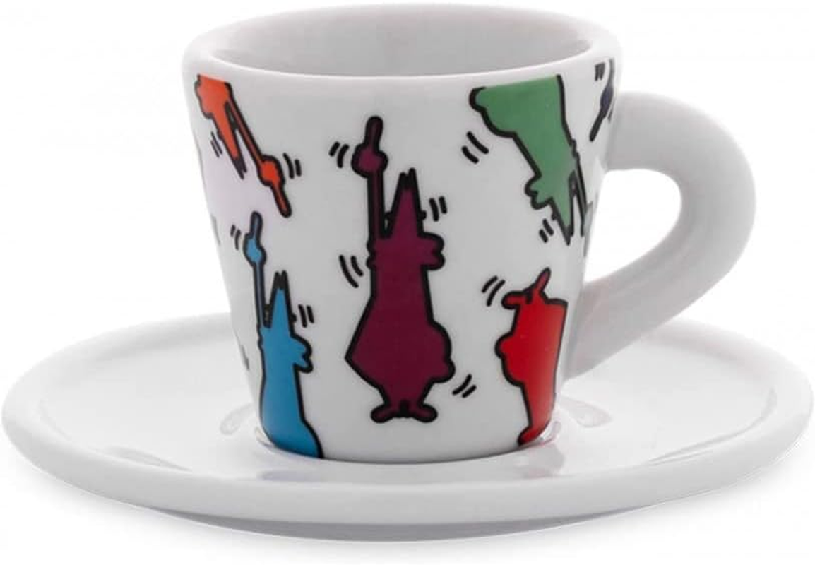 Bialetti Espresso Arte Set of 4 Espresso Cups with Saucers image number 3