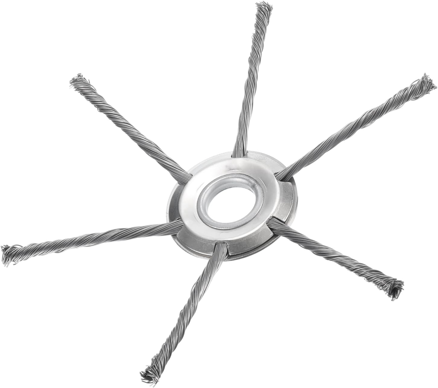 Steel Wire Brush Cutter Trimmer Head, 8Inch Unbreakable Wired Trimmer Blade for Lawn Mower Tray - 6 Blade